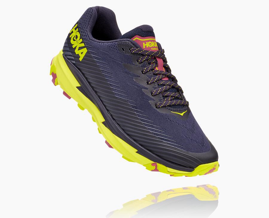 Hoka Australia One One Torrent 2 - Womens Trail Shoes Navy - MYFWV-8562